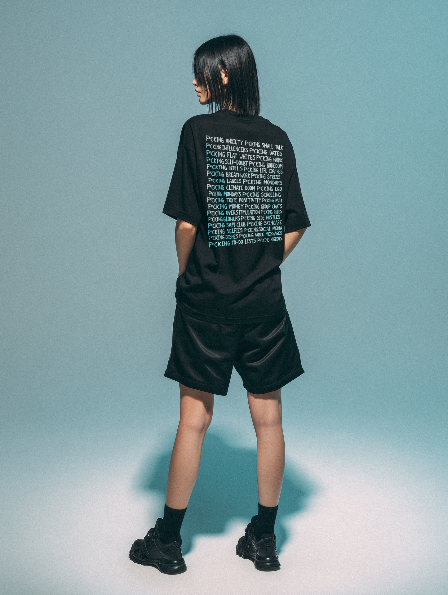 Black F**** Everything Tee