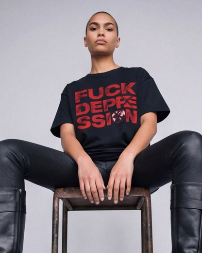 Black F*ck Depression Tee