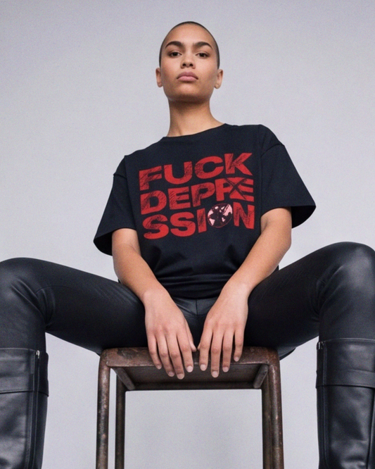 Black F*ck Depression Tee