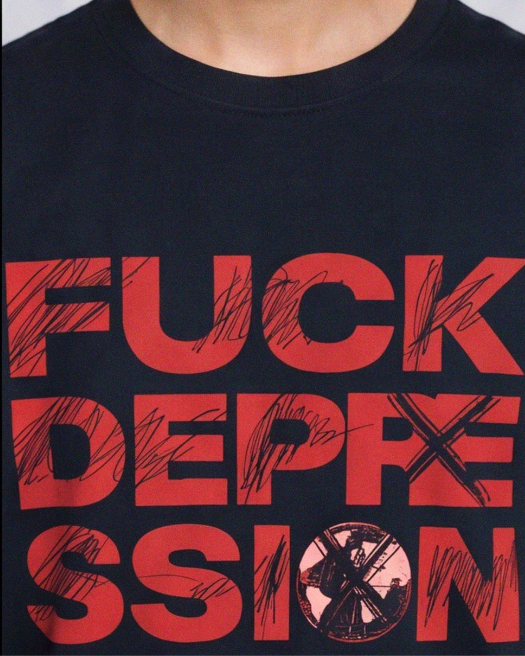 Black F*ck Depression Tee