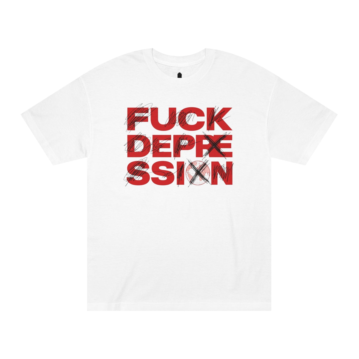 White F*ck Depression Tee