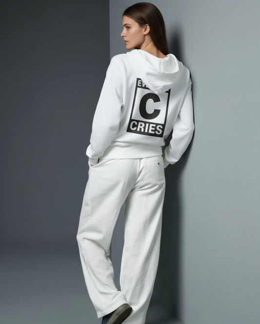 Everyone Cries White HOODED