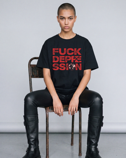 Black F*ck Depression Tee